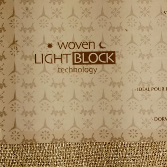 Exclusive Home VESTA  Room Darkening  Grommet Panels  2pc  SAND  52" x 108"  NEW - Picture 6 of 13